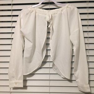 SHEIN DAZY Tie Neck Drop Should Top